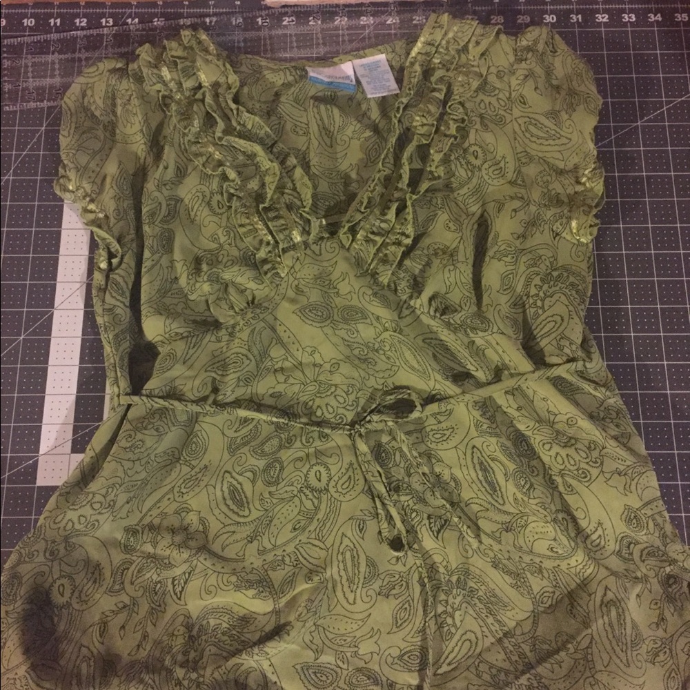 Green Maternity Shirt